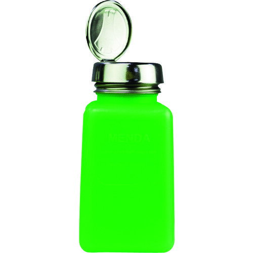 DESCO 静電気拡散性ボトル 緑色 ワンタッチ HDPE 180cc [35273] 販売単位：1
