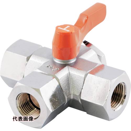 ASOH 内×内ネジ型(Tポート)(RoHS指令相当品) 三方 PT1/4 [BX-1222R-WO] BX1222RWO 販売単位：1 送料無料