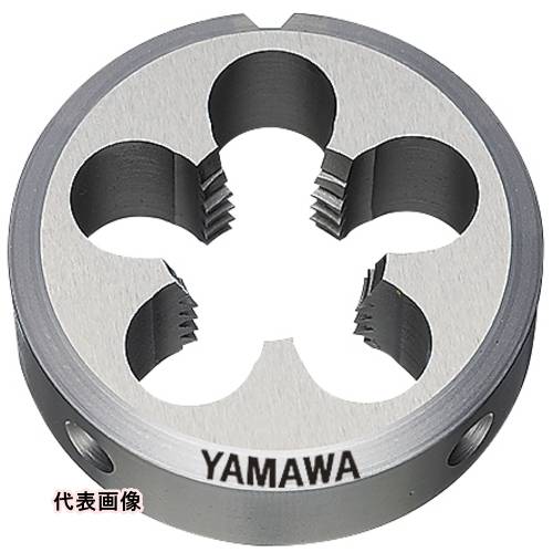 4582639513237｜837-5915 [DPT12] 1販売商品画像については実際の製品と異なる場合がございます。あくまでも商品のスペックをご確認の上ご注文をお願いいたします。※この商品は受注発注の商品です。その為メーカーに在庫がない場合がございます。その場合は大変申し訳ございませんがキャンセルとさせて頂きます。予めご了承下さい。837-5915特長ダイスの振れ精度を向上させたPTおねじ加工用のソリッドダイスです。用途被削材：炭素鋼、アルミ、真鍮。おねじ加工用。仕様呼び寸法：1/2山数：14外径(mm)：50厚さ(mm)：22加工ねじ：管用テーパねじ基準径までの長さ(mm)：12切りくず穴数：6食い付山数：2.5P表面処理：ノンコーティング仕様2加工ねじ：管用テーパねじ材質_仕上高速度工具鋼（HSS）質量206.000G注意ステンレス鋼へのご使用時は切削油油剤を十分に掛け慎重に加工をして下さい原産国日本JANコード4582639513237「ルーペスタジオ」では、拡大鏡(虫眼鏡/ルーペ)、双眼鏡、単眼鏡、望遠鏡などのレンズ製品を主に取り扱っております。工具製品は常には在庫しておらずお取りよせとなります。ご了承下さい。ダイス ダイスヤマワ 管用テーパねじ用ソリッドダイス D 関連商品へ