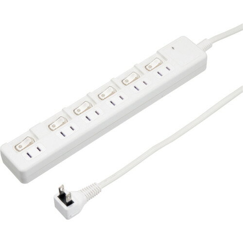 YAZAWA 雷ガード付6個口節電タップ3m�
