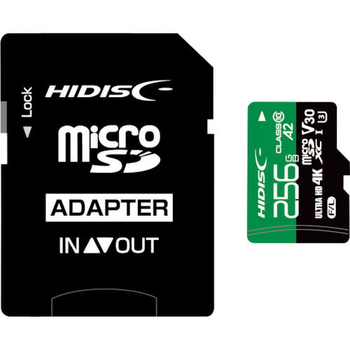 ハイディスク 超高速R170シリーズmicroSDXCカード 256GB [HDMCSDX256GA2V30PRO] HDMCSDX256GA2V30PRO ..