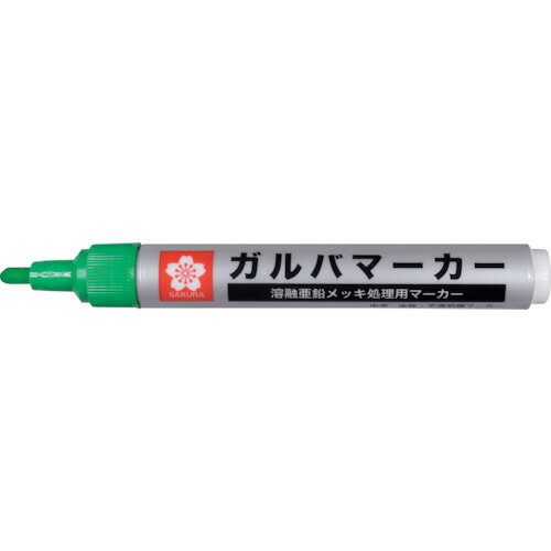 4901881979330｜256-5317 [KZGKM27 ] 1販売 商品画像については実際の製品と異なる場合がございます。あくまでも商品のスペックをご確認の上ご注文をお願いいたします。※この商品は受注発注の商品です。その為メーカーに在庫がない場合がございます。その場合は大変申し訳ございませんがキャンセルとさせて頂きます。予めご了承下さい。256-5317特長溶融亜鉛メッキ処理の前処理(脱脂+酸洗浄)で落とせます。ブラシでこする必要がありません。マーカークリーナーは不要です。マーキングした鋼材を屋外保管する際、耐水性、耐光性に優れます。用途溶融亜鉛メッキ処理をする鋼材へのマーキングに。仕様インク色：緑適合温度範囲(℃)：5〜40文字サイズ：中字水性顔料インキ文字サイズ(mm)：中字仕様2全長：138mm最大径：16mm材質_仕上本体、キャップ:ポリプロピレン(PP)ペン先:ポリエステル樹脂質量20.000G注意マーカークリーナーは使用しないでください原産国日本JANコード4901881979330「ルーペスタジオ」では、拡大鏡(虫眼鏡/ルーペ)、双眼鏡、単眼鏡、望遠鏡などのレンズ製品を主に取り扱っております。工具製品は常には在庫しておらずお取りよせとなります。ご了承下さい。工業用マーカー 工業用マーカーサクラ ガルバマーカー 関連商品へ