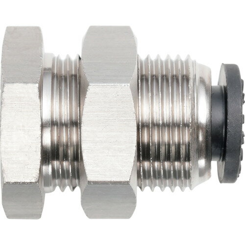 潤工社 ワンタッチ継手Mシリーズ 隔壁メスユニオン 6mm PT1/4 [PNFM-6-PT1/4-BSM] PNFM6PT14BSM 販売単位：1