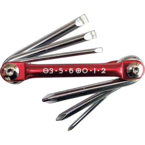 ベストツール 折り畳みドライバーセット BEST スリムリブ [SR-6D] SR6D 販売単位：1