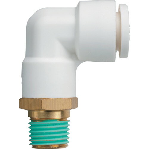 潤工社 ワンタッチ継手Wシリーズ エルボ 6mm PT1/4 [WL-06-02] WL0602 販売単位：1