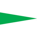 緑十字 マーキング用ステッカー(ゲージマーカーステッカー) 緑 マーキング-515G 5×15mm三角 100枚組 PET  販売単位：1