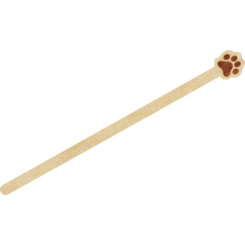 大黒 木製マドラー 肉球 100本入 [377303] 377303 販売単位：1