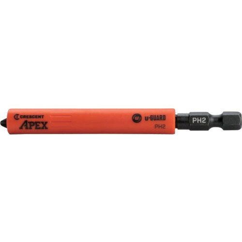 樂天商城 - APEX TOOL U-GUARD 安全スリーブ付きドライバービット PH2 2本パック マグネット仕様 [CAUMB3BPH2] CAUMB3BPH2 販売単位：1