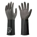 ショーワ 耐薬品手袋 No874R ブチルゴム製化学防護手袋 XLサイズ ブラック 黒 [NO874R-XL BK] NO874RXL 販売単位：1 送料無料
