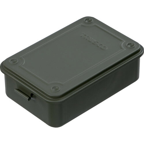 4550414384457｜401-7329 [T150MOD ] 1販売商品画像については実際の製品と異なる場合がございます。あくまでも商品のスペックをご確認の上ご注文をお願いいたします。※この商品は受注発注の商品です。その為メーカーに在庫がない場合がございます。その場合は大変申し訳ございませんがキャンセルとさせて頂きます。予めご了承下さい。401-7329特長ハードな使用に耐える頑丈なプレス一体型です。片開き構造です。四隅に横滑り防止用凹凸が付いており積み重ねに便利です。仕様色：つや消しOD外形寸法(mm)間口：154外形寸法(mm)奥行：105外形寸法(mm)高さ：52.0有効内寸(mm)間口：137有効内寸(mm)奥行：88有効内寸(mm)高さ：41南京錠(別売)：取付不可フック：なし横滑り防止溝：あり仕様2中皿なし材質_仕上本体：スチール質量300.000G注意中皿はついていません。原産国日本JANコード4550414384457「ルーペスタジオ」では、拡大鏡(虫眼鏡/ルーペ)、双眼鏡、単眼鏡、望遠鏡などのレンズ製品を主に取り扱っております。工具製品は常には在庫しておらずお取りよせとなります。ご了承下さい。スチール製工具箱 スチール製工具箱TRUSCO トランク型工具箱 関連商品へ
