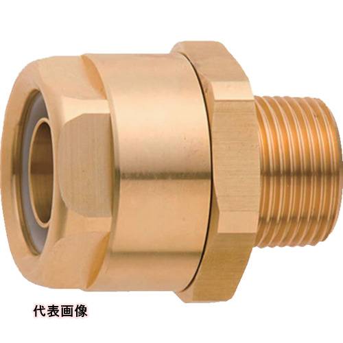 TOYOX ホース継手(真鍮製) トヨコネクタ TC3-B型 適合ホース9ミリ 継手規格R1/4 TC3-B9-R1/4 [TC3-B9-R1/4] TC3B9R14 販売単位：1