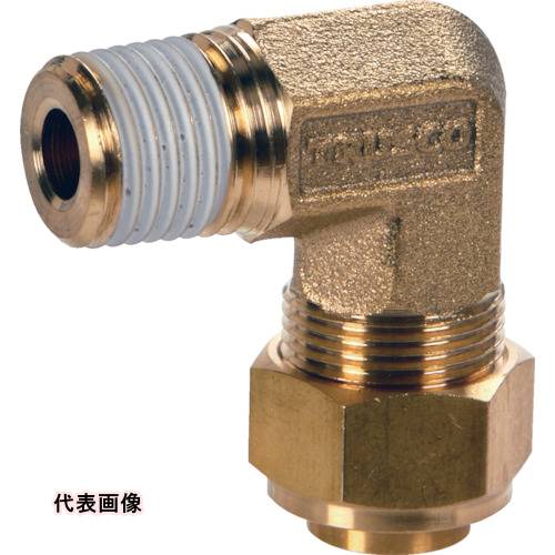 TRUSCO トラスコ中山 クイックシール継手 エルボ φ6X4.5 呼びR1/4 [TS-6X45-02LM] TS6X4502LM 販売単位：1