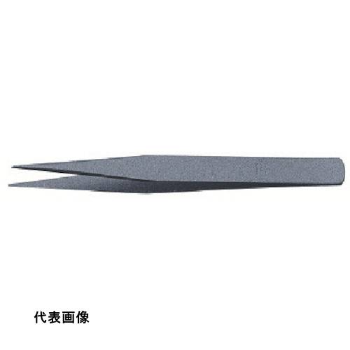 アネックス ステンレスピンセット 非粘着加工 AA125mm直 [142] 販売単位：1