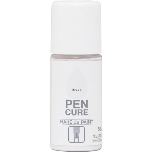 ニッぺ ペンキュア HAKE de PAINT セミグロス 50ml ホワイト 190001-50 [4976124352607] 販売単位：1