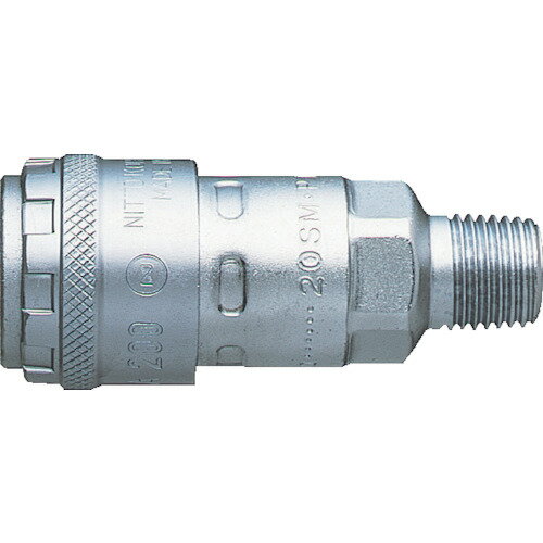 日東 めねじ取付用ソケット ハイカプラ200 鋼鉄製 相手側取付ねじサイズRc1/4(71208) [200-20SM STEEL NBR] 20020SMSTEELNBR 販売単位：1