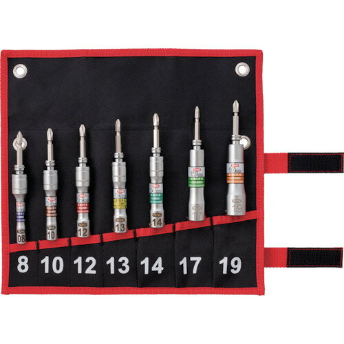 TONE ソケットビット(電動工具用) 差替式ユニバーサルビットソケットセット 差込角6.35mm [2BNU700] 販売単位：1 送料無料