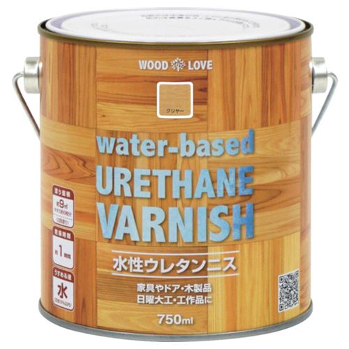 ニッぺ 水性ウレタンニス 750ml クリヤー 300N026-750 [4976124516740] 4976124516740 販売単位：1
