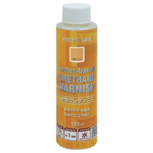 ニッぺ 水性ウレタンニス 125ml つや消しクリヤー 300N027-125 [4976124516719] 販売単位：1