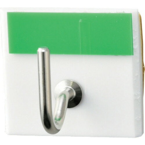 緑十字 キーハンガー ライトグリーン 30×33mm 裏面テープ付 アクリル製 キーハンガー1R(2) [302002] 販売単位：1
