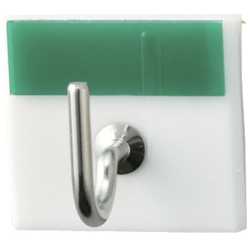 緑十字 キーハンガー 緑 30×33mm 裏面テープ付 アクリル製 キーハンガー1R(10) [302010] 販売単位：1