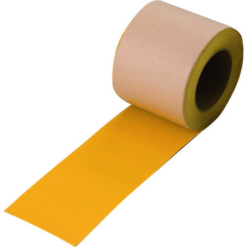 ユニット ユニラインテープ黄 合成ゴム 100mm幅×5m巻 [374-23] 販売単位：1