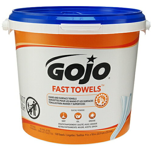GOJO ゴージョー ハンドクリーナータオル バケットタイプ 130枚入 [6298] 販売単位：1 送料無料