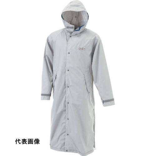 カジメイク エントラントレインコート シルバー L [7260-71-L] 販売単位：1 送料無料