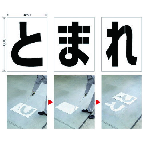 ユニット 路面ペイントシート とまれ [819-391] 販売単位：1 送料無料