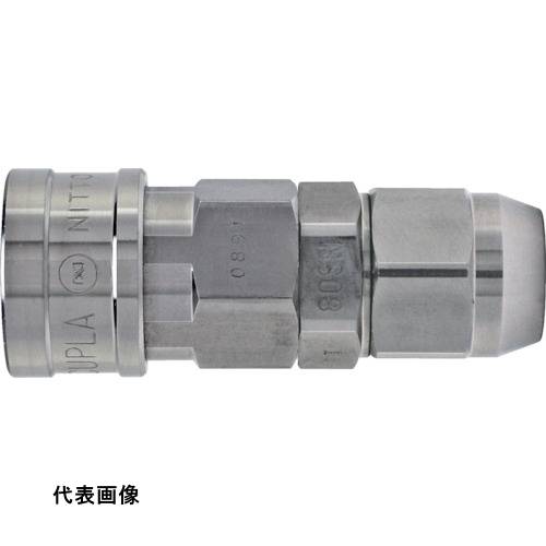 日東 ナットカプラ (ウレタンホース取付用ソケット) 相手側ホースサイズ8.5×12.5(40398) [85SN SUS NBR] 85SNSUSNBR 販売単位：1 送料無料