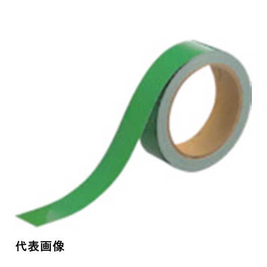 ユニット 反射テープ 緑 30mm巾×10m ポリエステル樹脂フイルム [863-54] 販売単位：1