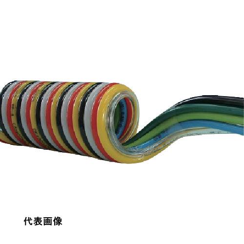 チヨダ スパイラルチューブ マルチスパイラル 外径4mm/使用範囲916mm 透明、青、ライトグリーン、緑、黄、赤、白、黒 [8-MPS-4-15S] 販売単位：1 送料無料