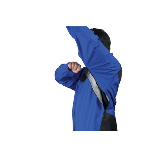 前垣 フルハーネス対応レインジャケット ロイヤルブルー 4L [AP1900 BLUE 4L] AP19...