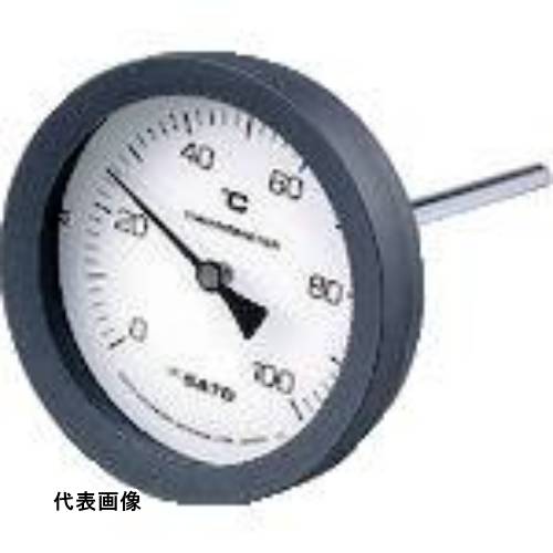 4974425190409｜1664350 [BMT100P5] 1個販売商品画像については実際の製品と異なる場合がございます。あくまでも商品のスペックをご確認の上ご注文をお願いいたします。※この商品は受注発注の商品です。その為メーカーに在庫がない場合がございます。その場合は大変申し訳ございませんがキャンセルとさせて頂きます。予めご了承下さい。1664350特長感温部、取付ねじ材質は真鍮メッキになります。ケース材質がプラケースですのでコストパフォーマンスに優れた商品です。用途測定対象：液体、空気に。仕様測定温度範囲(℃)：0〜100温度最小表示(℃)：2外径：100mm感温部長さ(mm)：100仕様2ケース外径(mm)：110ねじ規格：R1/2感温部(mm)：Φ8×100材質_仕上真鍮メッキ質量310.000G原産国日本JANコード4974425190409「ルーペスタジオ」では、拡大鏡(虫眼鏡/ルーペ)、双眼鏡、単眼鏡、望遠鏡などのレンズ製品を主に取り扱っております。工具製品は常には在庫しておらずお取りよせとなります。ご了承下さい。温度計・湿度計 棒状温度計佐藤 バイメタル式温度計 BM−T−100P 関連商品へ