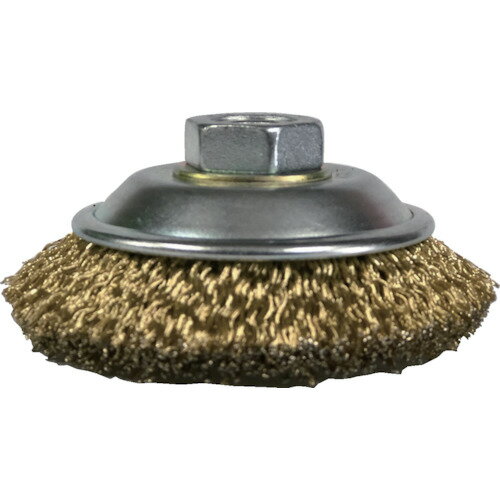 SUNPOWER 鋼線メッキ線ベベルブラシ(黄より線) [BN-1] BN1 販売単位：1