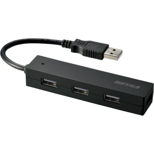 BAFFALO USB2.0 バスパワー 4ポート ハブ ブラック [BSH4U050U2BK] BSH4U050U2BK 販売単位：1