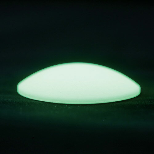 KTX 夜間誘導灯 10年光 蓄光シリコーン 36φドーム型枠なし 屋内・屋外用 メンテナンス不要 [DM-36YG] DM36YG 販売単位：1