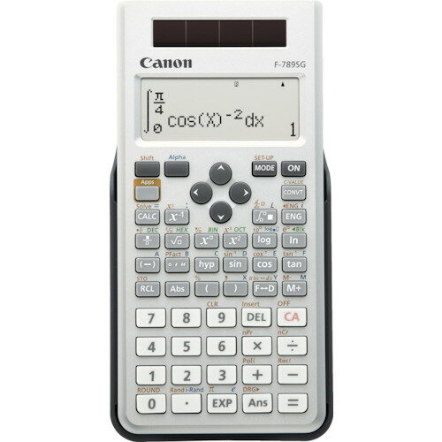 4960999918150｜574-8222 [F789SGSLSOB ] 1台販売システム上、送料無料と表記されていても、沖縄県・離島宛、大型商品は追加料金をいただく場合があります。別途費用が発生する場合、システムの都合上ご購入時の自動配信メールには追加料金が含まれておりません。当店でご注文内容を確認し、別途メールにてご請求金額を連絡致します。商品画像については実際の製品と異なる場合がございます。あくまでも商品のスペックをご確認の上ご注文をお願いいたします。※この商品は受注発注の商品です。その為メーカーに在庫がない場合がございます。その場合は大変申し訳ございませんがキャンセルとさせて頂きます。予めご了承下さい。574-8222特長445関数・機能、79化学定数収録の充実機能の関数電卓フラッグシップモデルです。10桁、19メモリー、不等式計算や微積分、行列、ベクトル計算等の高度な計算機能を搭載しました。携帯用ポーチ付き。土地家屋調査士・測量士試験に対応。分数やルート記号をみたまま表示・入力できる教科書ビューディスプレイを採用しました。ショートカットで数式を入力できるAppsキー搭載しています。用途対象：電気・電子、物理、生産管理・機械・工作、情報処理、土木・建築・測量、化学・生物・医学・薬学、数学・経済・社会・統計　土地家屋調査士・測量士試験に対応。 仕様桁数：10縦(mm)：168横(mm)：80厚さ(mm)：13仕様2445関数・機能表示桁数 仮数10桁79科学定数収録19メモリー教科書ビューに対応土地家屋調査士試験対応ソーラー＋ボタン電池（CR2032×1個）質量88.000G原産国中国JANコード4960999918150「ルーペスタジオ」では、拡大鏡(虫眼鏡/ルーペ)、双眼鏡、単眼鏡、望遠鏡などのレンズ製品を主に取り扱っております。工具製品は常には在庫しておらずお取りよせとなります。ご了承下さい。電卓 電卓キヤノン 関数電卓 関連商品へ