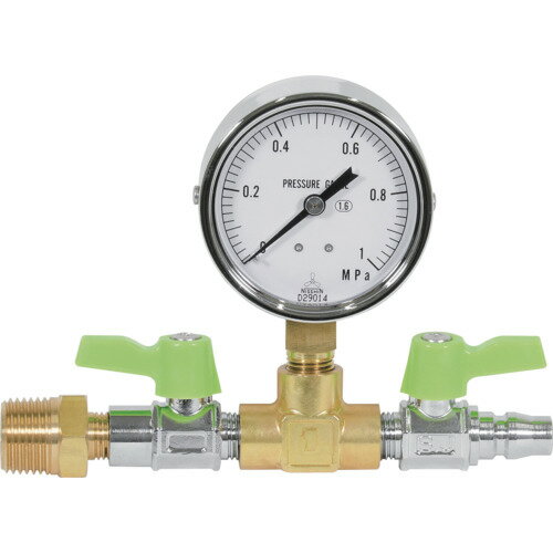 Asada 圧力計ユニット1.0MPa エアーテストコンプレッサ用 [FA035] 販売単位：1 送料無料