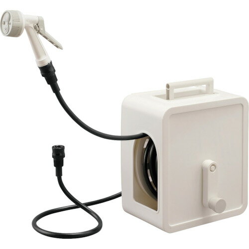 IRIS 291561 フルカバーコンパクトホースリール20m ホワイト [FCH-20M-W] FCH20MW 販売単位：1 送料無料