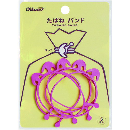 オーバンド たばね バンド #18×3 ピンク (5本入) [GHT-602TPK] GHT602TPK 販売単位：1
