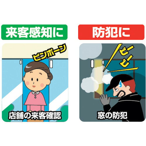 REVEX ドア・窓チャイム(ブラウン) HSA-M4B [HSA-M4B] HSAM4B 販売単位：1