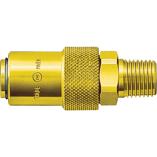 日東 金型カプラ(めねじ取付用) K03SM 相手側取付サイズRc3/8(80412) [K-03SM BRASS NBR] K03SMBRASSNB..