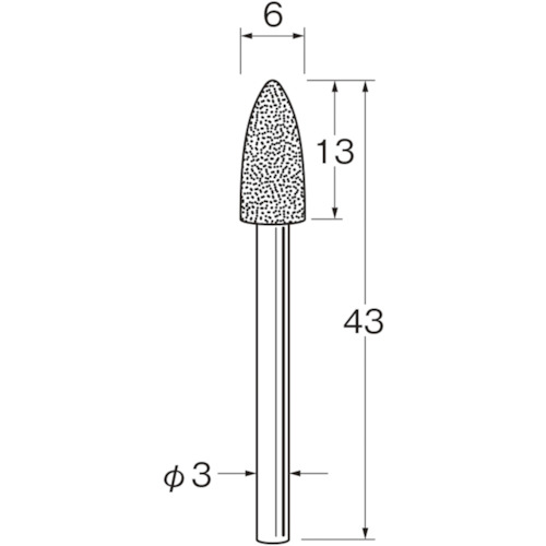 リューター 軸付電着ボラゾン砥石N1360 [N1360] N1360 販売単位：1 送料無料