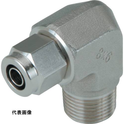 PISCO SUS316締付継手 エルボチューブ0860ねじR3/8 [NSL0860-03] 販売単位：1