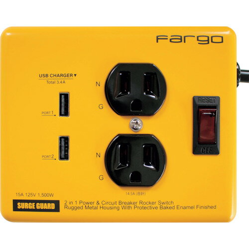Fargo X`[^bv AC2 3.4A USB 2|[g CG[ [PT410YE] PT410YE ̔PʁF1 