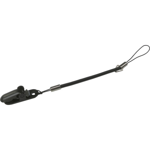 OH 携帯電話用スパイラルストラップ 使用荷重0.3kg ブラック [SPR-5] 販売単位：1