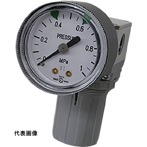 TAIYO レギュレータ(ブラケット、D型圧力計付) [SRV3-08-BD] SRV308BD 販売単位：1 送料無料