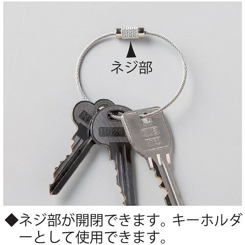ニッサチェイン ステンレスキーワイヤー (100個入) [SKE-102] 販売単位：1 送料無料