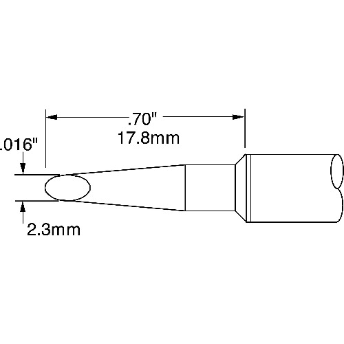 メトカル Metcal MFR-1160・SP-200シリーズ チップカートリッジ [SSC-739A] SSC739A 販売単位：1 送料無料