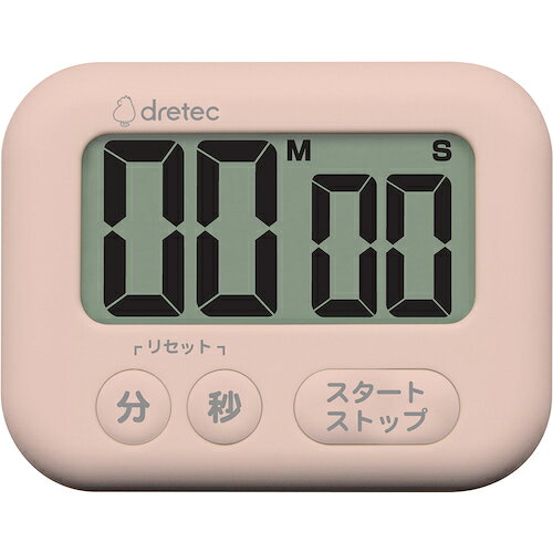dretec 大画面タイマー「シャボン」 ピンク [T-614PK] T614PK 販売単位：1